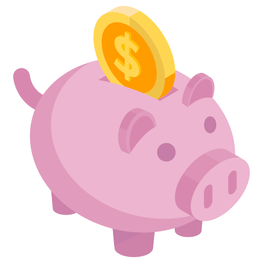 Piggy bank icon